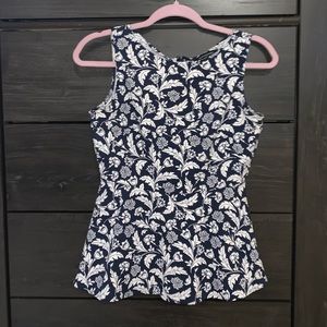Blue Floral flow tank